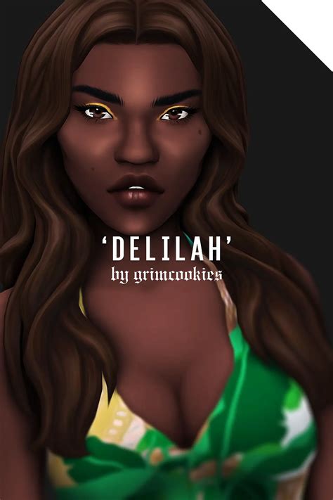 Grimcookies Deliliah Hair Sims Hairs