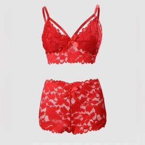 Intimates Sleepwear Bow Decor Lace Lingerie Set Poshmark