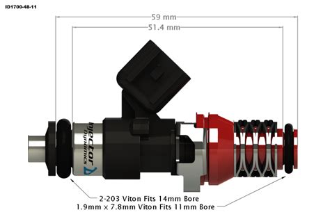 Injector Dynamics ID1700 2001-2003 Acura TL 1700cc 1725cc Fuel ...