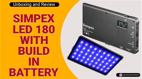 Simpex Led 180 With Build In Battery Unboxing And Review Simpex