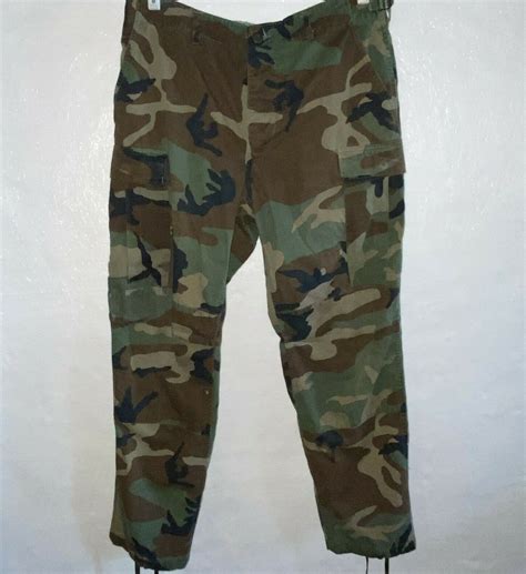 Army Combat Men’s Uniform Trouser Pant Camo Button Fl… - Gem