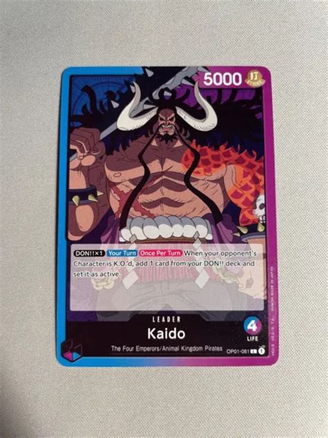 One Piece Tcg Romance Dawn Kaido Op Sr English Hot Sex Picture