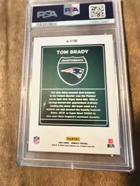 2020 Panini Donruss Optique Dt22 Tom Brady Centre Ville Psa 9 Eur 1005