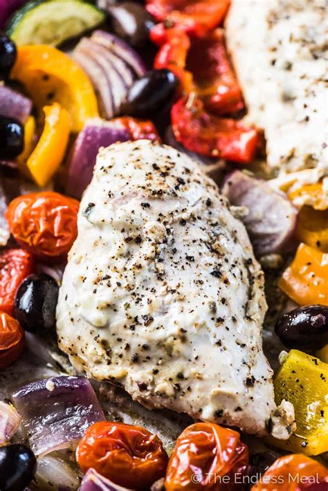 Sheet Pan Tzatziki Chicken Easy Recipe The Endless Meal®