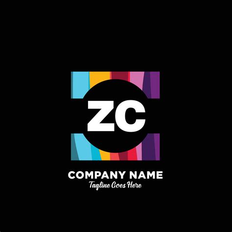 ZC initial logo With Colorful template vector. 24136524 Vector Art at ...