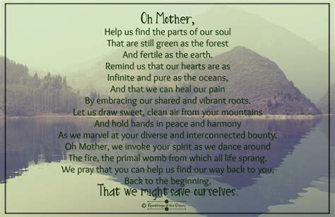 Save Ourselves Mother Earth Poem Earth Poems Mother Poems