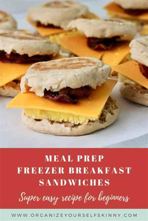 Frozen Breakfast Sandwiches - Organize Yourself Skinny