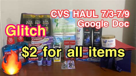 Glitch CVS HAUL 7 3 7 9 2 For All Items All Digital And Printable