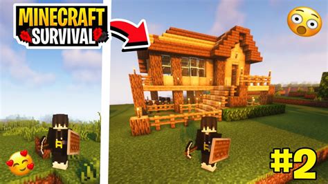 I Made A Beautiful House In Minecraft Survival Minecraft Survival