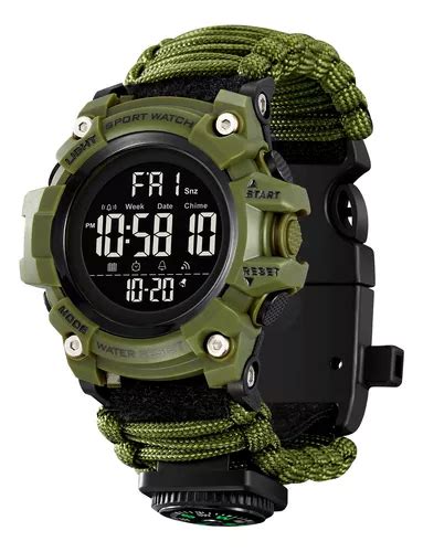 Reloj Skmei Digital Supervivencia Militar T Ctico Rudo Meses Sin