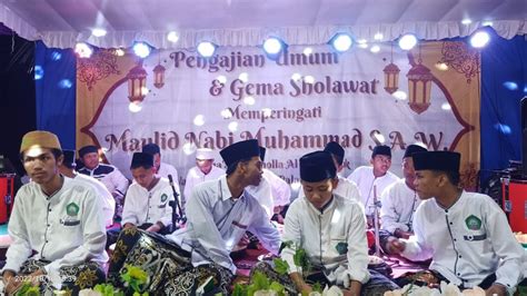 Pengajian Umum Gema Sholawat Jama Ah Musholla Al Mubarok Desa Wangun