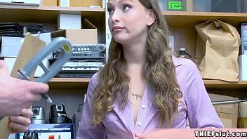 Clueless Blonde Shoplifter Gets Fucked On CCTV XNXX