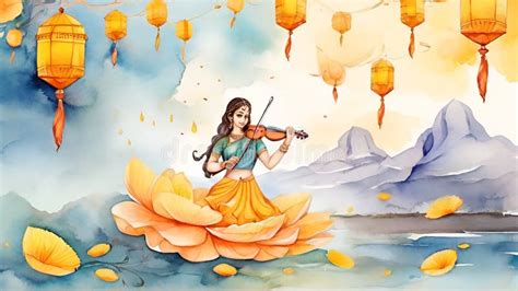 Background Of Basant Panchami Celebration Background In Watercolor