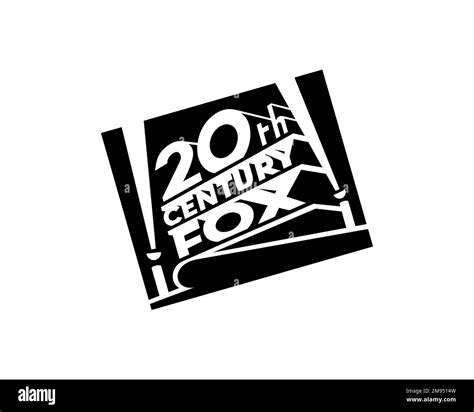 20th Century Fox, rotated logo, white background Stock Photo - Alamy