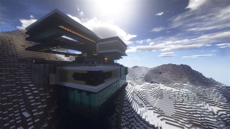 Moderna- A modern cliff house Minecraft Map