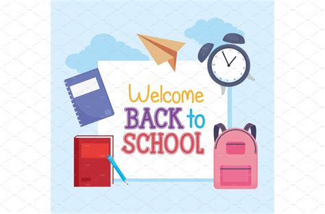 Welcome back school poster – MasterBundles