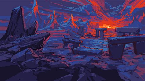 Artstation Pixel Art Scenes Noah Bradley Pixel Art Pixel Pixel