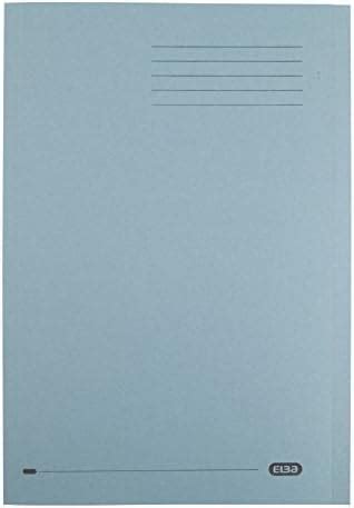 Elba Square Cut Folder Recycled Heavyweight Gsm Foolscap Blue Ref