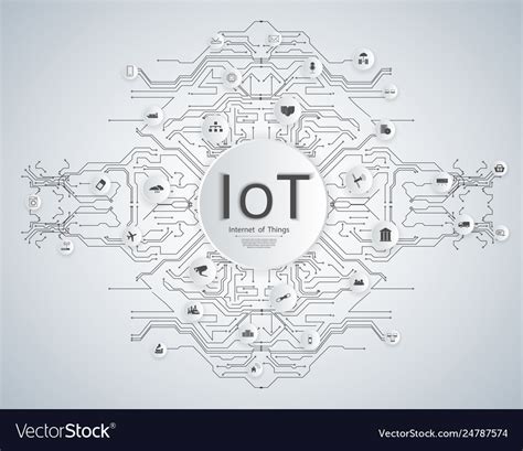 Internet things iot devices and connectivity Vector Image