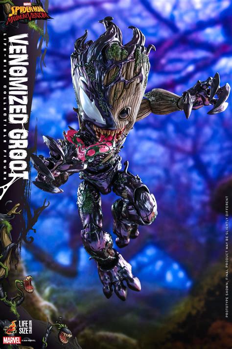 Spider Man Maximum Venom Venomized Groot Life Size Collectible Figure By Hot Toys The