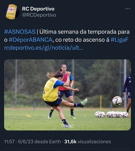 RC DEPORTIVO FEMENINO on Twitter El sábado a las 12 00 el