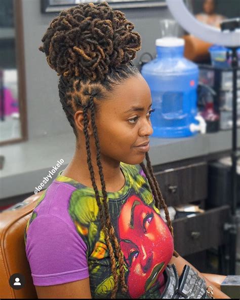 Kingoflocs On Instagram Petal Bun For This Queen Swipe