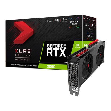 Pny Geforce Rtx™ 3060 12gb Xlr8 Gaming Revel Epic X Rgb™ Dual Fan Edition