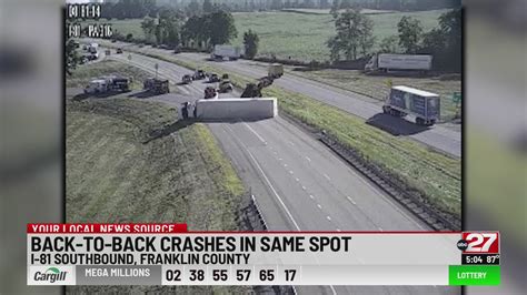 I 81 Reopens In Franklin County After Second Tractor Trailer Accident