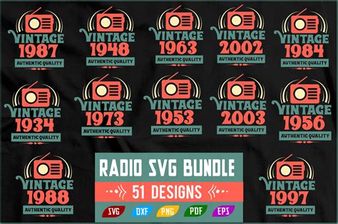 Radio Svg Bundle Graphic By Ijdesignerbd Creative Fabrica