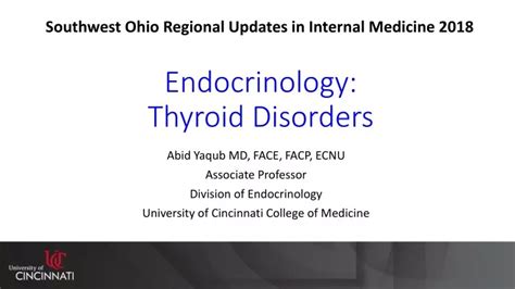 PPT - Endocrinology: Thyroid Disorders PowerPoint Presentation, free ...