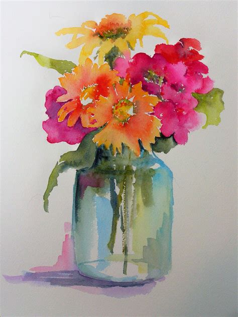 √ Flower Vase Watercolor