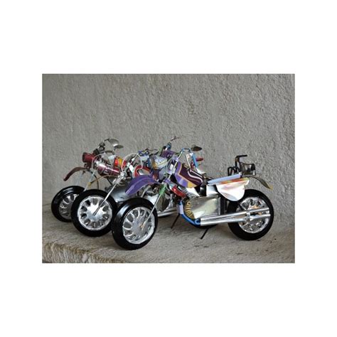 Motorcycle Made Of Recycled Metal Madame Framboise