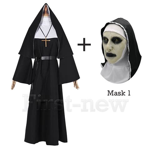 For The Conjuring Scary Suit The Nun Valak Cosplay Costume Women Nun ...