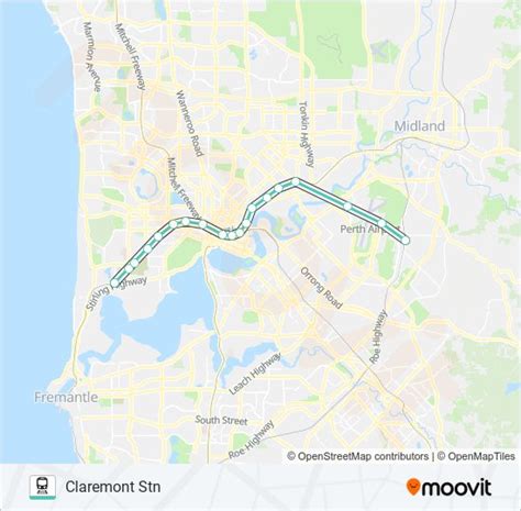 Airport Line Route Schedules Stops Maps Claremont Stn Updated