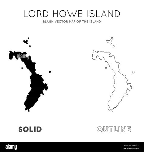 Lord Howe Island Map Borders Of Lord Howe Island For Your Infographic