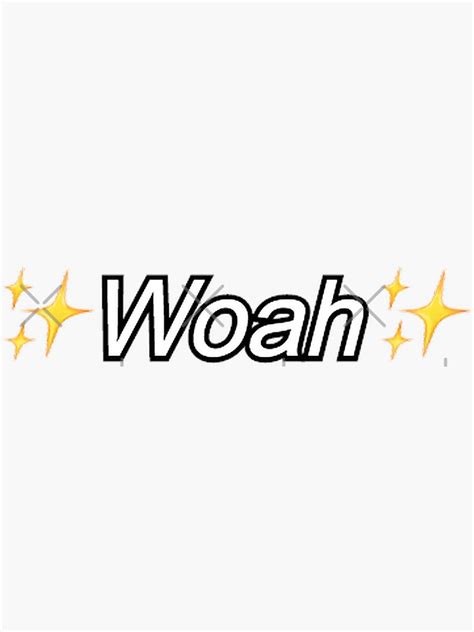 "Woah emoji gabbie hanna" Sticker for Sale by theladiesart | Redbubble