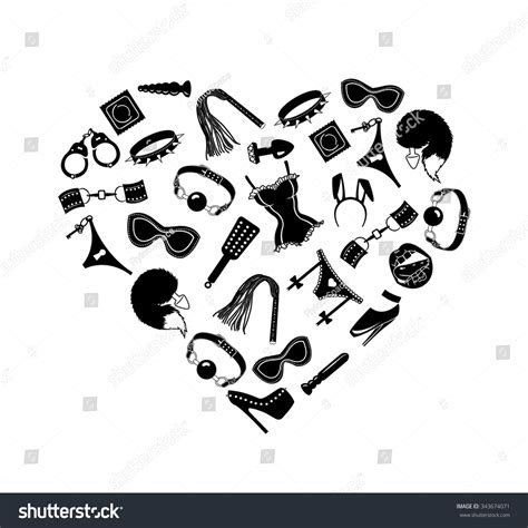 Sex Toys Bdsm Heart Love Bdsm Stock Vector Royalty Free 343674071 Shutterstock