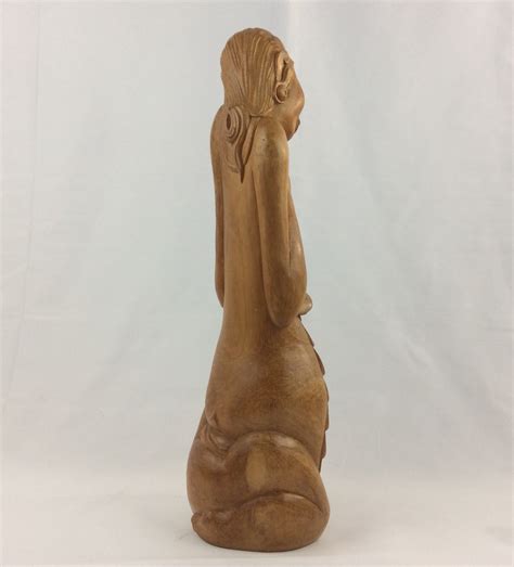 Abstract Sculpture Nude Women Hand Carved From Mahogany Wood With Lot Of Detail EBay