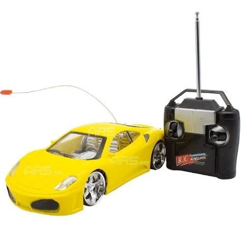 Ferrari Carro Carrinho Controle Remoto Leds Rodas Farol Neon