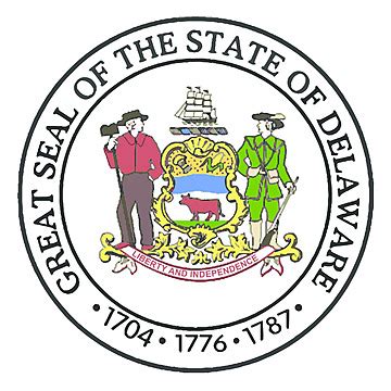 Great Seal Of Delaware State Drawing Usa Vector State Drawing Usa