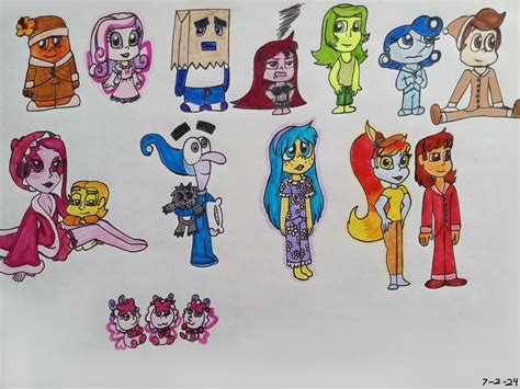 Inside Out Emotion Ocs In Pajamas By Katiegirlsforever On Newgrounds