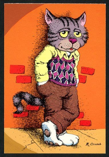 Fritz The Cat Robert Crumb Postcards Konst