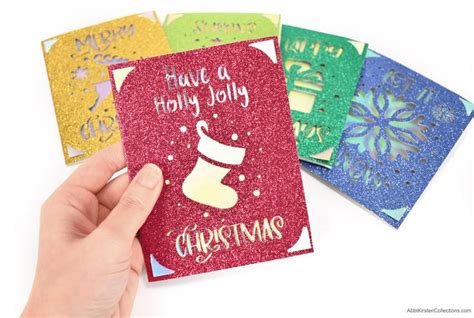 How To Make Christmas Cards With Cricut Diy Card Templates