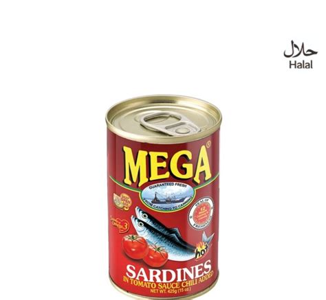 Sardines In Tomato Sauce With Chilli Mega 425g Clt Enterprise