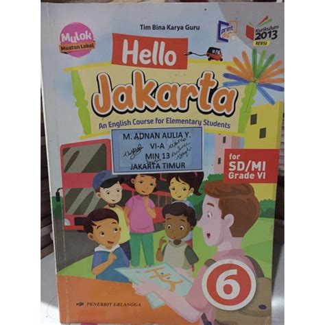 Jual BUKU HELLO JAKARTA KELAS 6 SD Shopee Indonesia