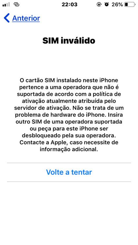 Corrigir Erro de Ativação Não Foi Possível Ativar iPhone