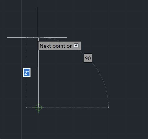 Using LINE AutoCAD Command And Direct Distance Entry