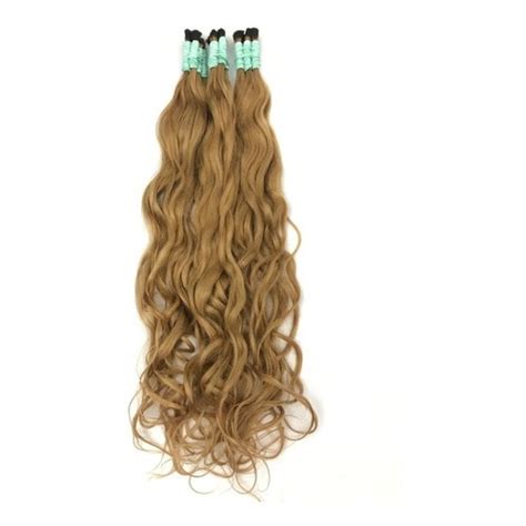 Cabelo Humano Loiro Mel Ondulado Para Mega Hair Gramas Shopee