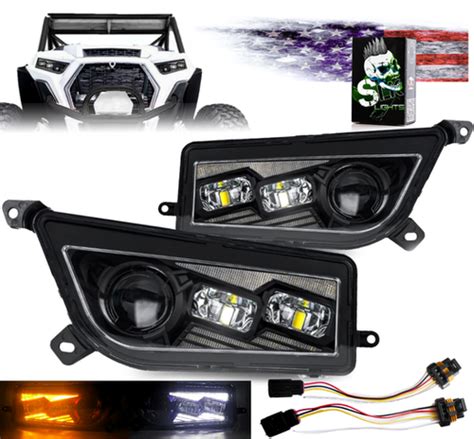 Polaris Rzr Led Daymaker Headlights Switchback Dual Color Turn Signal