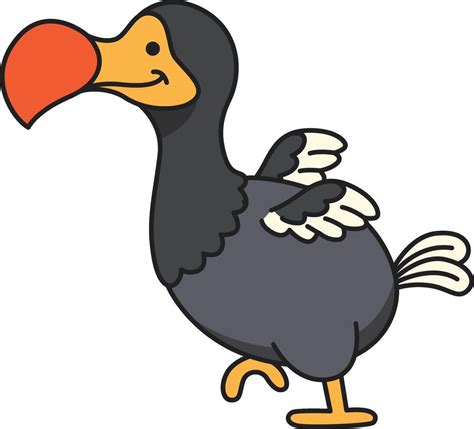 Cute Cartoon Dodo Bird Vector Illustration 41921853 Vector Art At Vecteezy